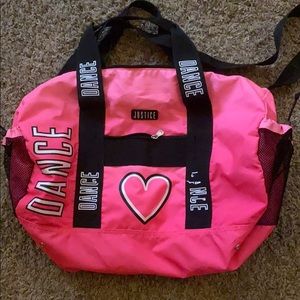 Justice duffel bag